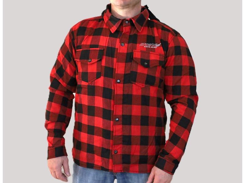 Kurtka flanelowa, czerwona, rozmiar XL